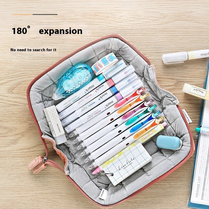 Student Soft Material Pencil Case Portable Storage Bag