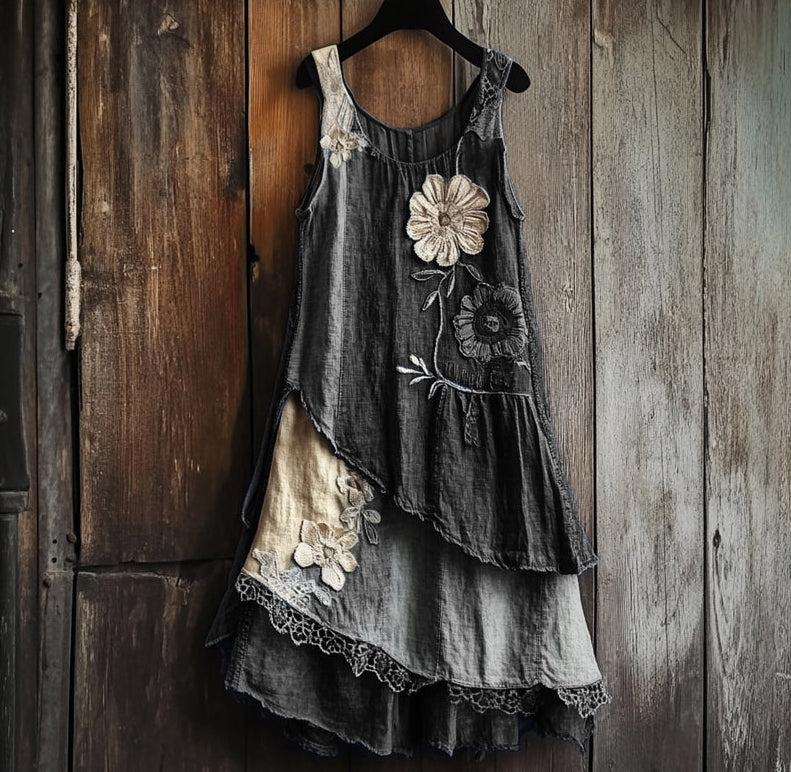 Forest-style Fresh And Minimalist 3D Dress For Commuting And Casual Wear