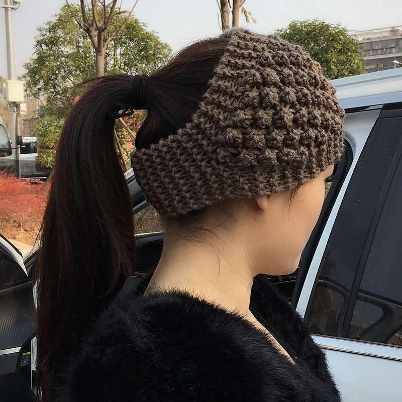 Wool Wide Brimmed Headband Hat Headwear Autumn And Winter Warm Headscarf