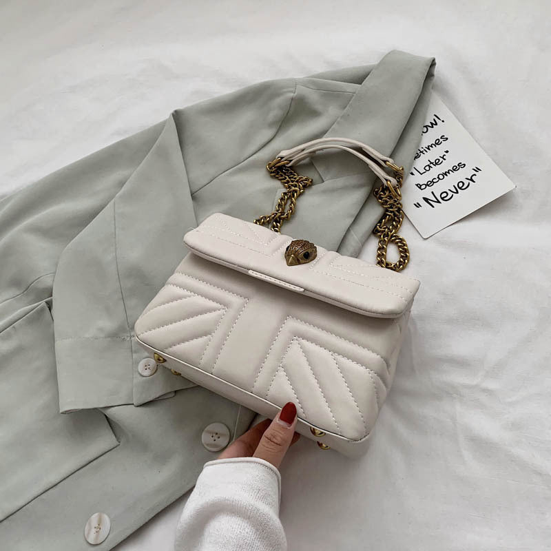 Women's Retro Solid Color Armpit Bag Portable Shoulder