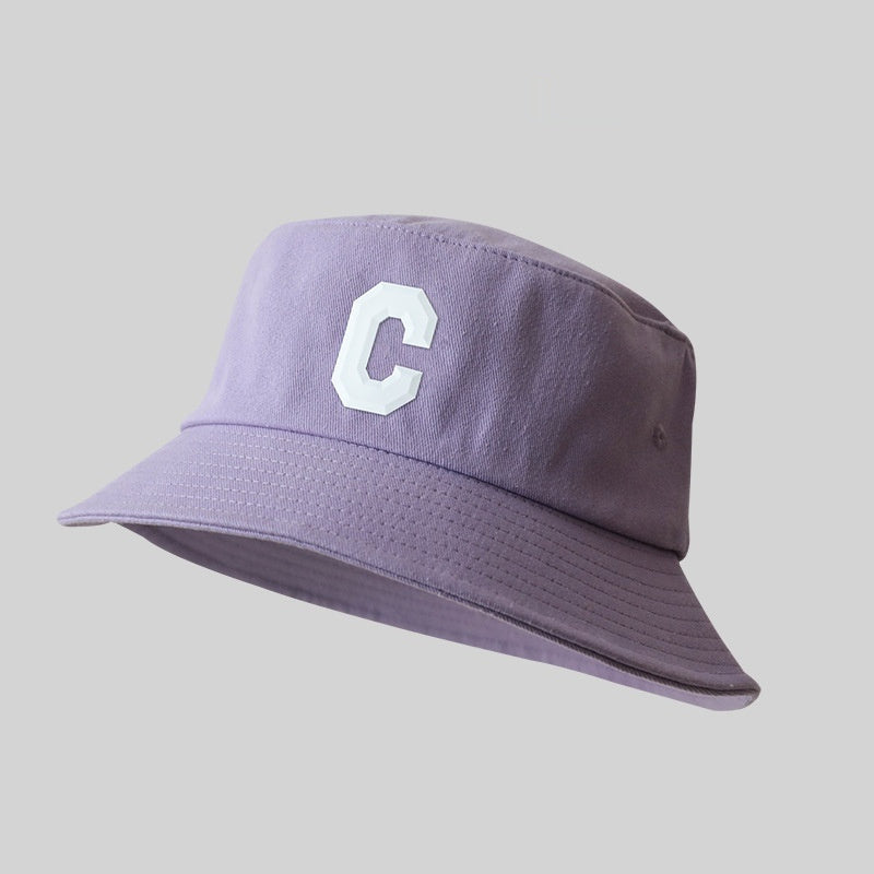 Big Head Circumference Bucket Hat All-match Letters Sun Hat