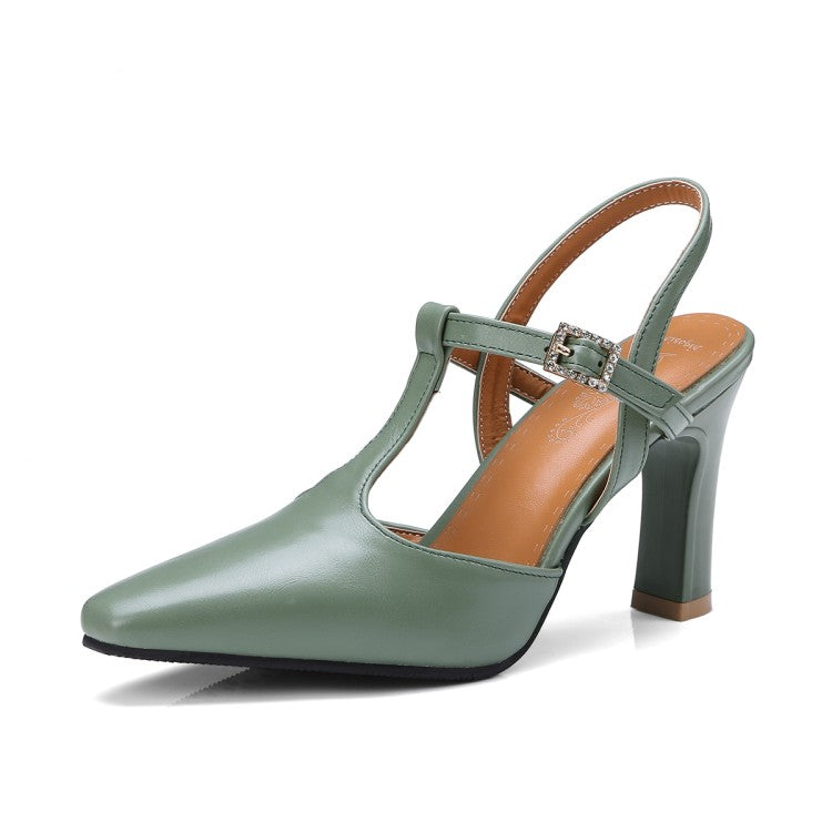 European And American Summer New Women's Shoes Thick High-heeled Sandals