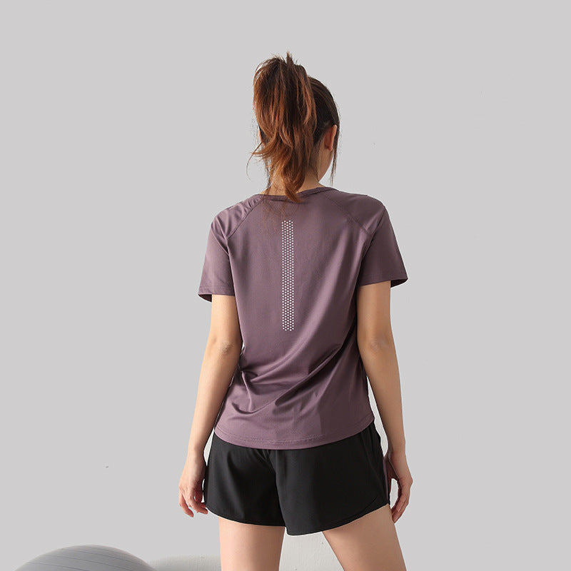 Plus Size Sports Quick Dry Short Sleeve Loose T-Shirt