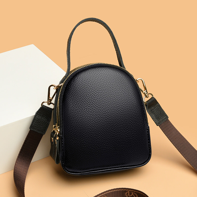 Portable Women's Cross-body Bag Light Retro Leather One-shoulder