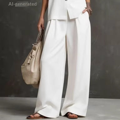 Seasonal Laid-back Linen Suit