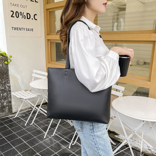 Tote Large Capacity Simple Big Bag Commuter Portable Shoulder Bag