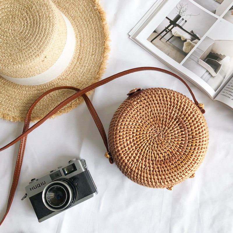 Vintage Versatile Crossbody Woven Casual Straw Bag