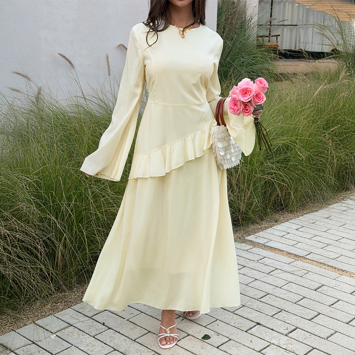 Womens Stylish Casual And Elegant Patchwork Dress