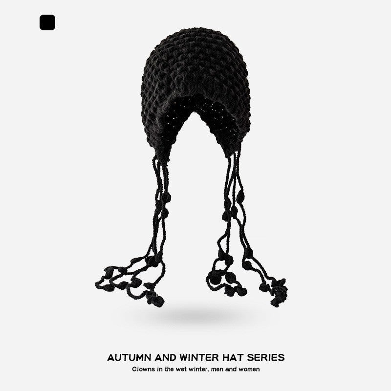 Handmade Woven Head-wrapping Hat Hollow Retro Artistic