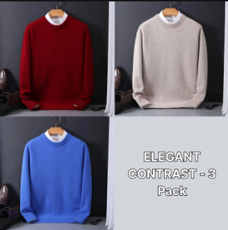 Round Neck Sweater Men's Loose Oversized Knit Bottoming Shirt