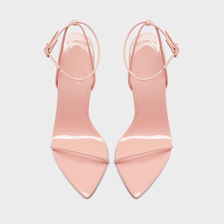 Pointed Rome Strap Fashion Sandals Stiletto Heel