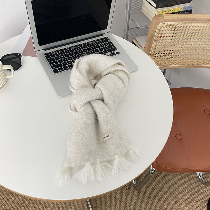 Women's Autumn And Winter Warm Wool Scarf