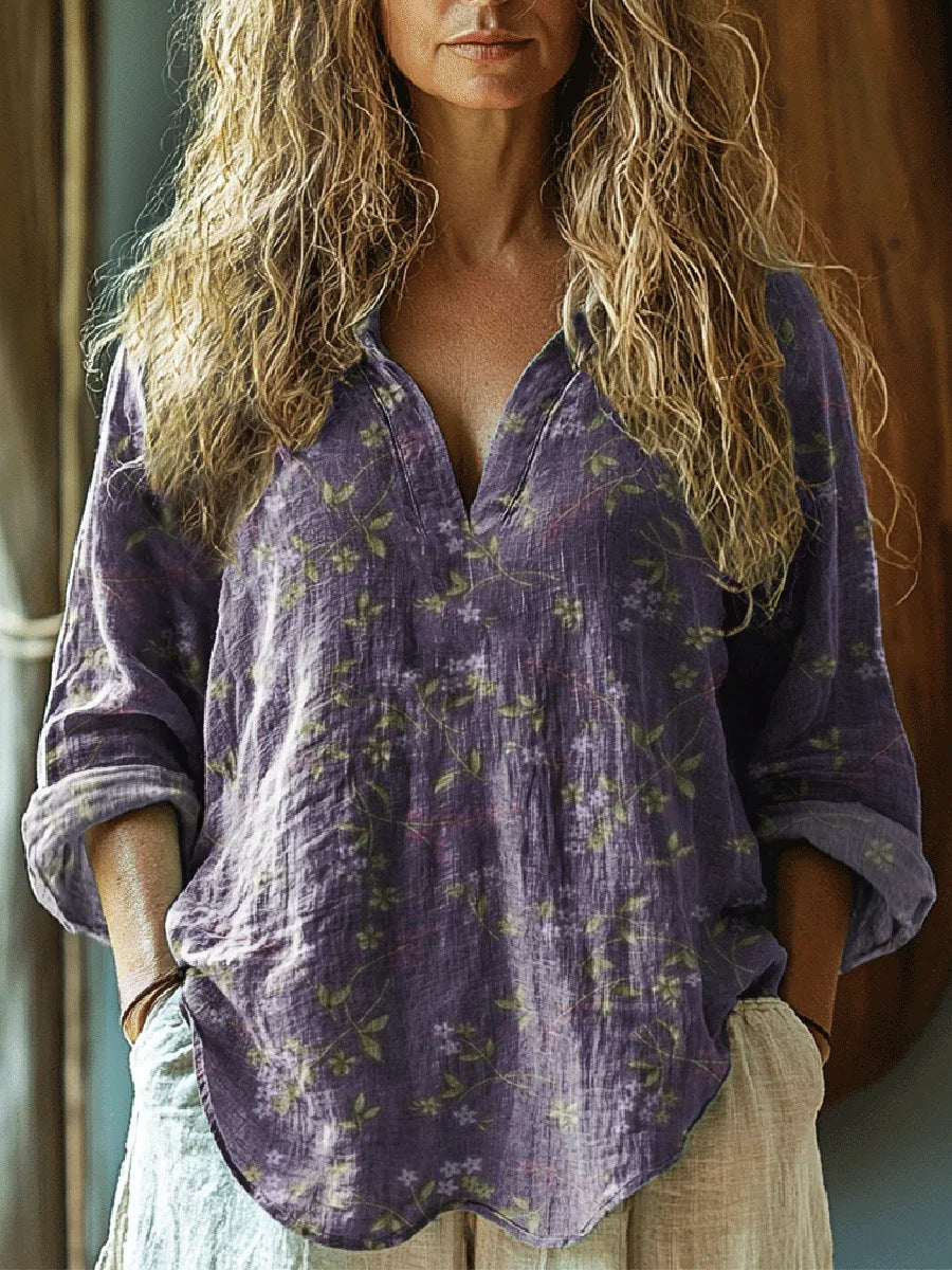 New 3D Digital Printing Ladies Loose Shirt Top