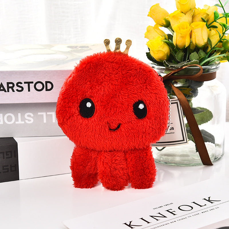 Cute Small Octopus Coin Purse Plush Mini-Portable