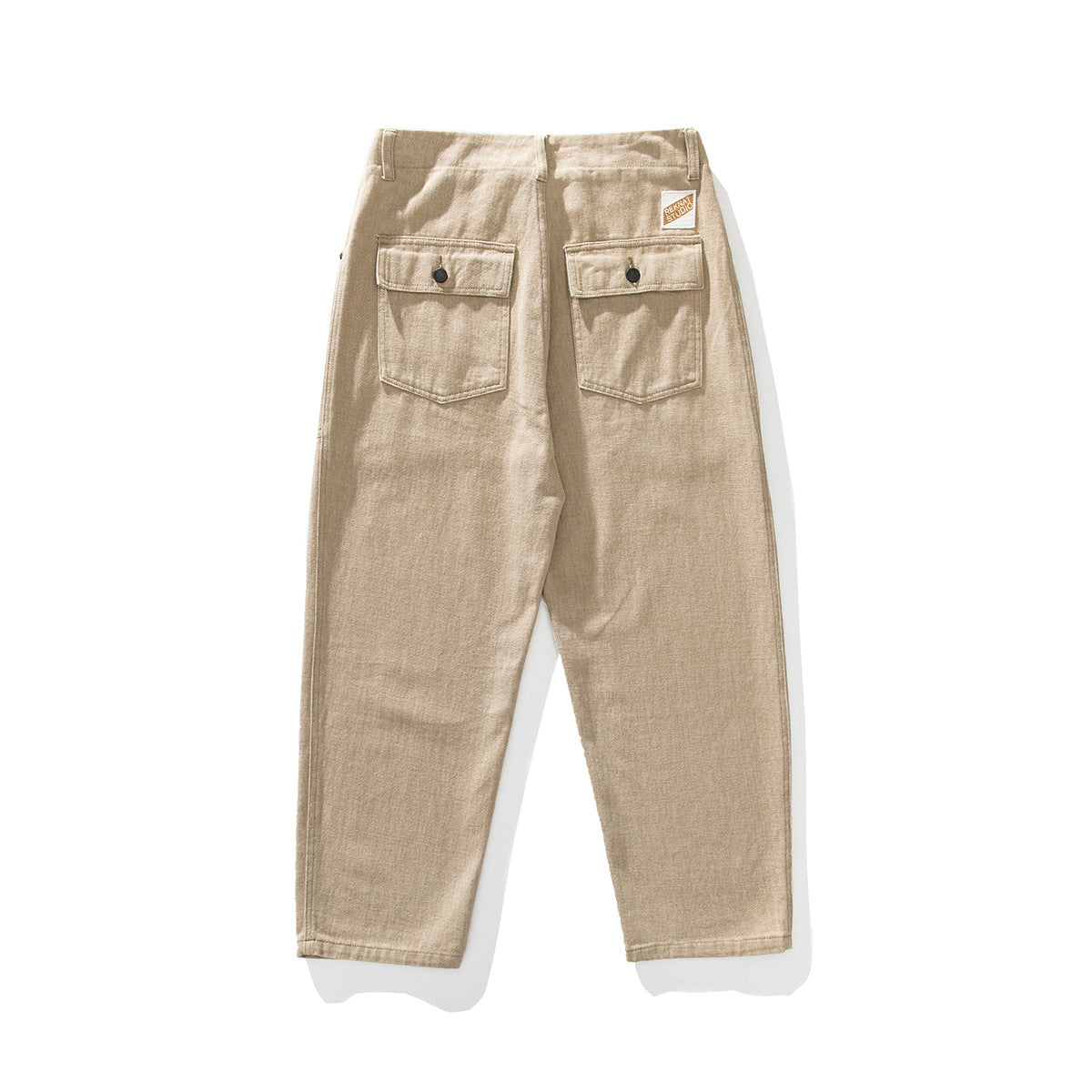 Japanese Spring Style Large Workwear With Pocket Casual Loose Pants
