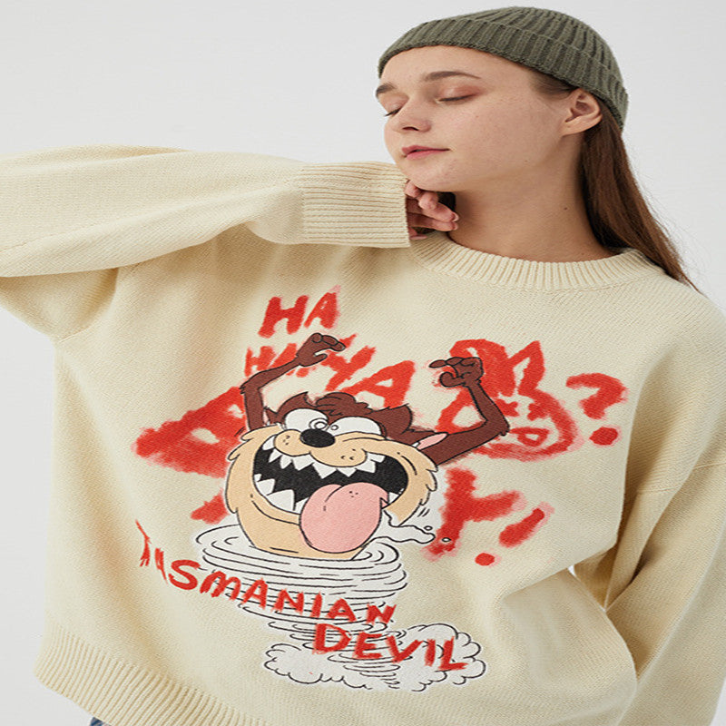 Korean Autumn And Winter New Sweater Couple