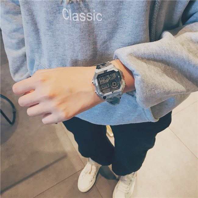 Men's Trendy Fashion Waterproof Sports Leisure Electronic Watch