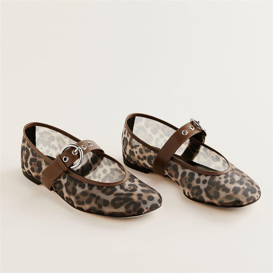 One-strap Flat Breathable Large Size Shoes