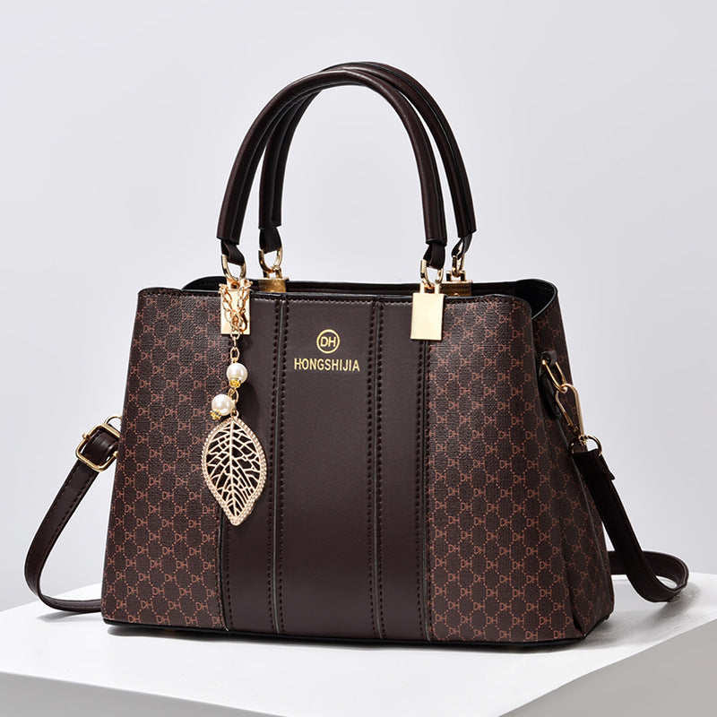 Women's Elegant Contrast Color And Versatile Crossbody Large Capacity Shoulder Handbag