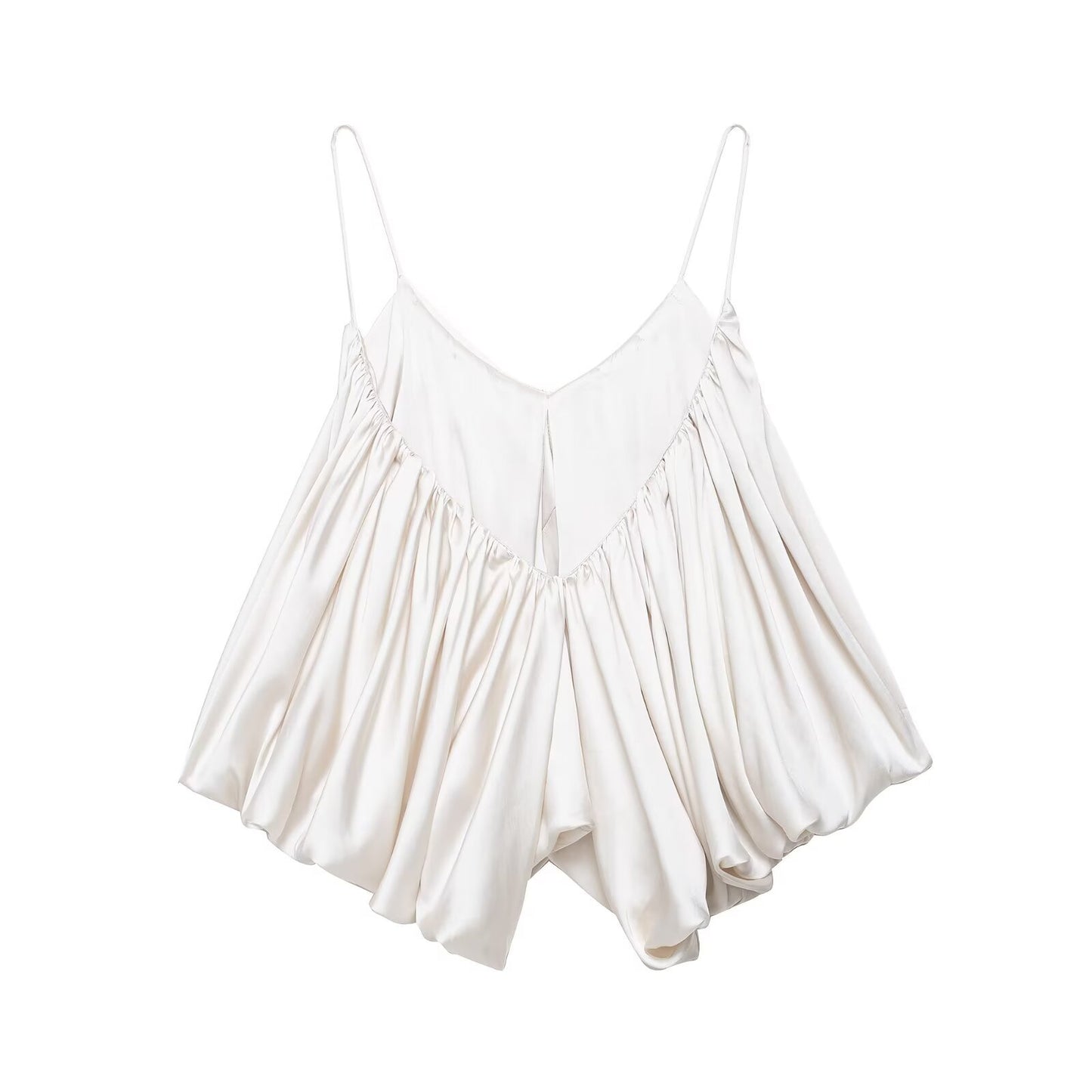 Summer New Pure Desire Style High-grade Fashion Silk Satin Top