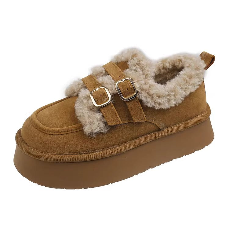 Stylish Slip-on Snow Boots With Cotton Lining For Ultimate Comfort