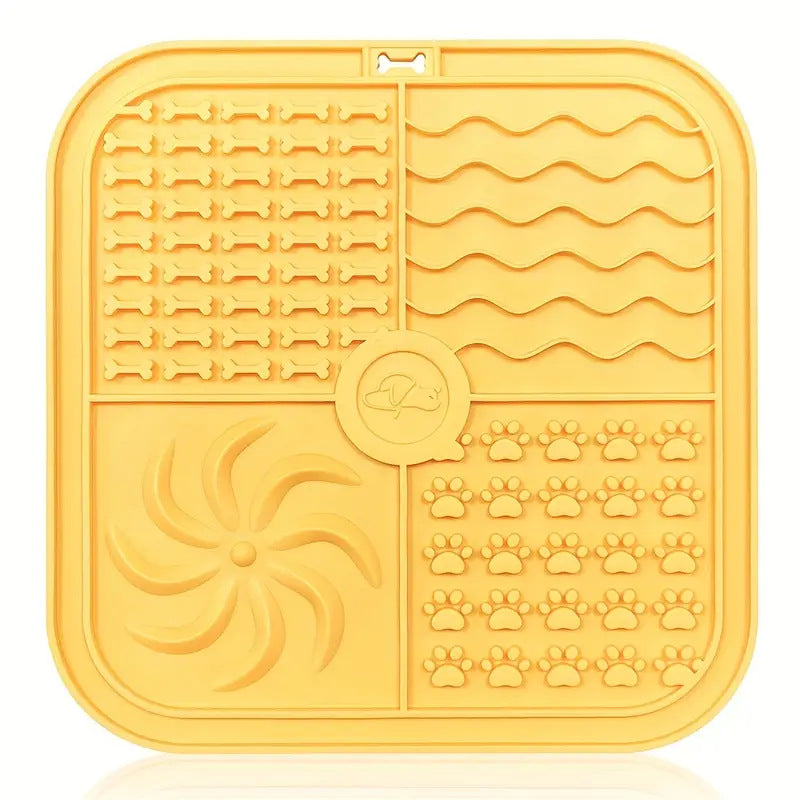 Bottom Suction Cup Non-slip Silicone Pet Slow Food Mat
