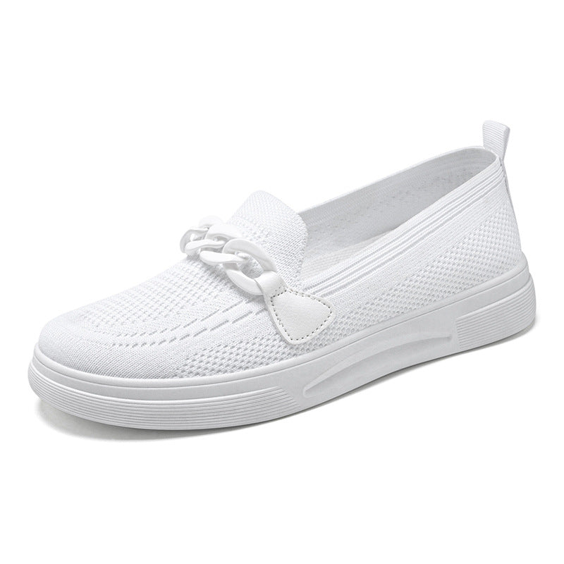 Women's Fashionable And Comfortable Breathable Flying Woven Shoes
