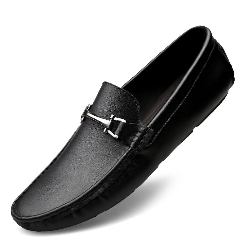 Gommino herreslips-on i koreansk mode