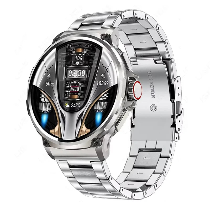 1.85 Inch HD Display Smart Watch for Men Make Answer Call 710Mah Battery Heart Rate Blood Pressure Business Style Smartwatch