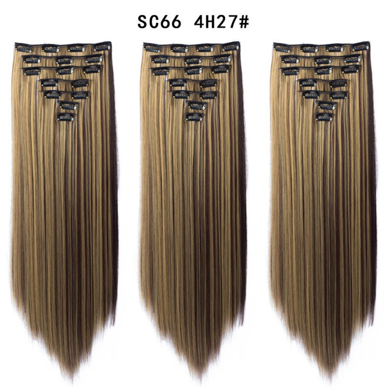 16 Card Seven-piece Hairpiece Clip Wig Beauty Chemical Fiber Wig Set Hair Extension