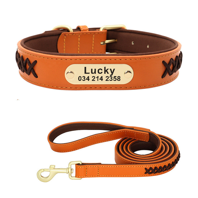 Collar Large And Medium Dog Lettering Anti-lost