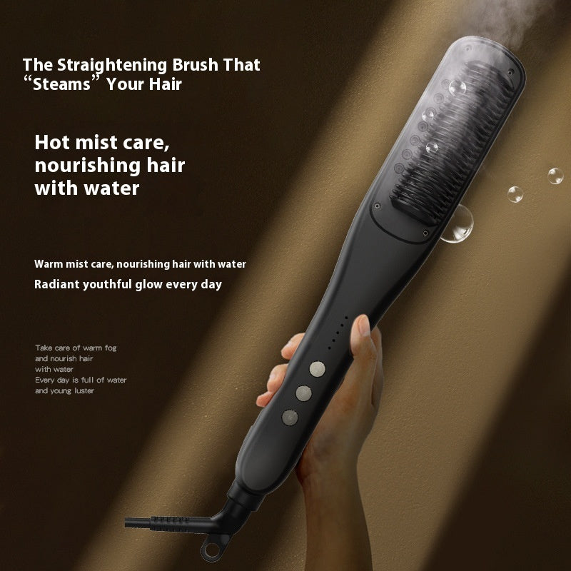 Golden Rice Golden Rice Steam Straight Hair Comb Hydrating Hair Care Natural Anti-frizz Steam Splint Water Light Hair Straightening Tool Moisturizing