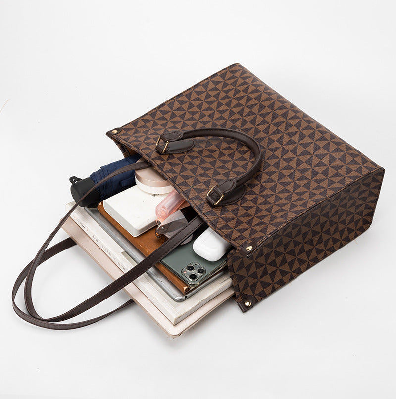 Ny Fashion Pendler Dame Tote Taske Stor Kapacitet Enkelt Skuldertaske