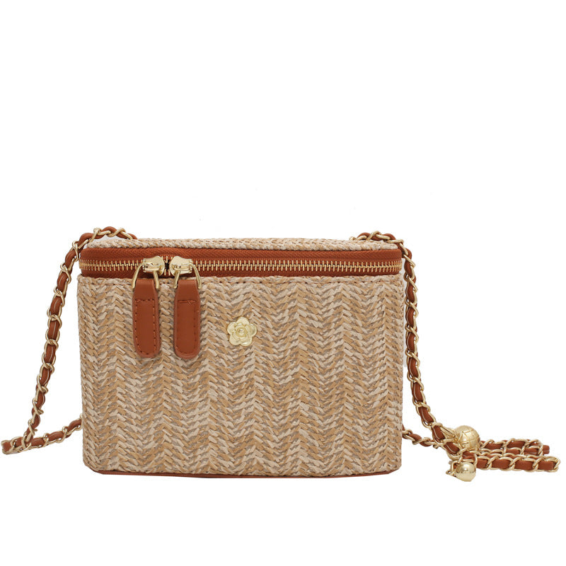 Simple Cosmetic Bag Box Straw Fairy Forest Series