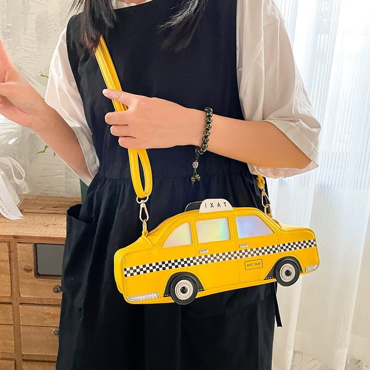 Pu Car Contrast Color Europe And America Creative Crossbody Bag For Women
