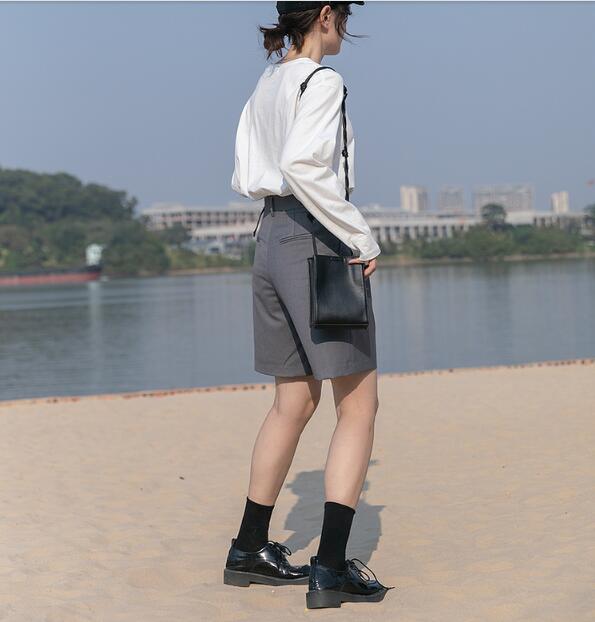 Women's Spring Loose High Waist Drape Casual Shorts