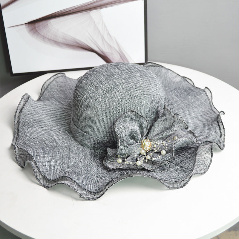 Women's Linen Breathable Wide-Brim Sun Hat