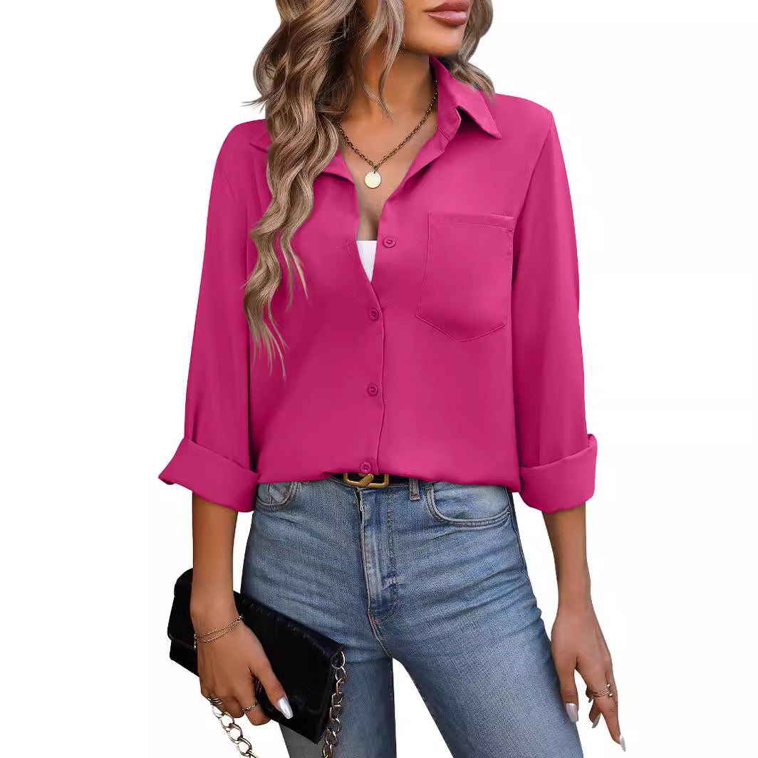 Spring And Summer New Commuter Business Long-sleeved Shirt