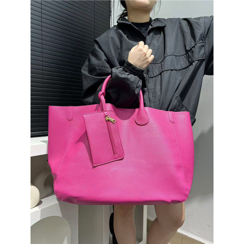 Ladies' Fashion Soft Leather Tote Bag