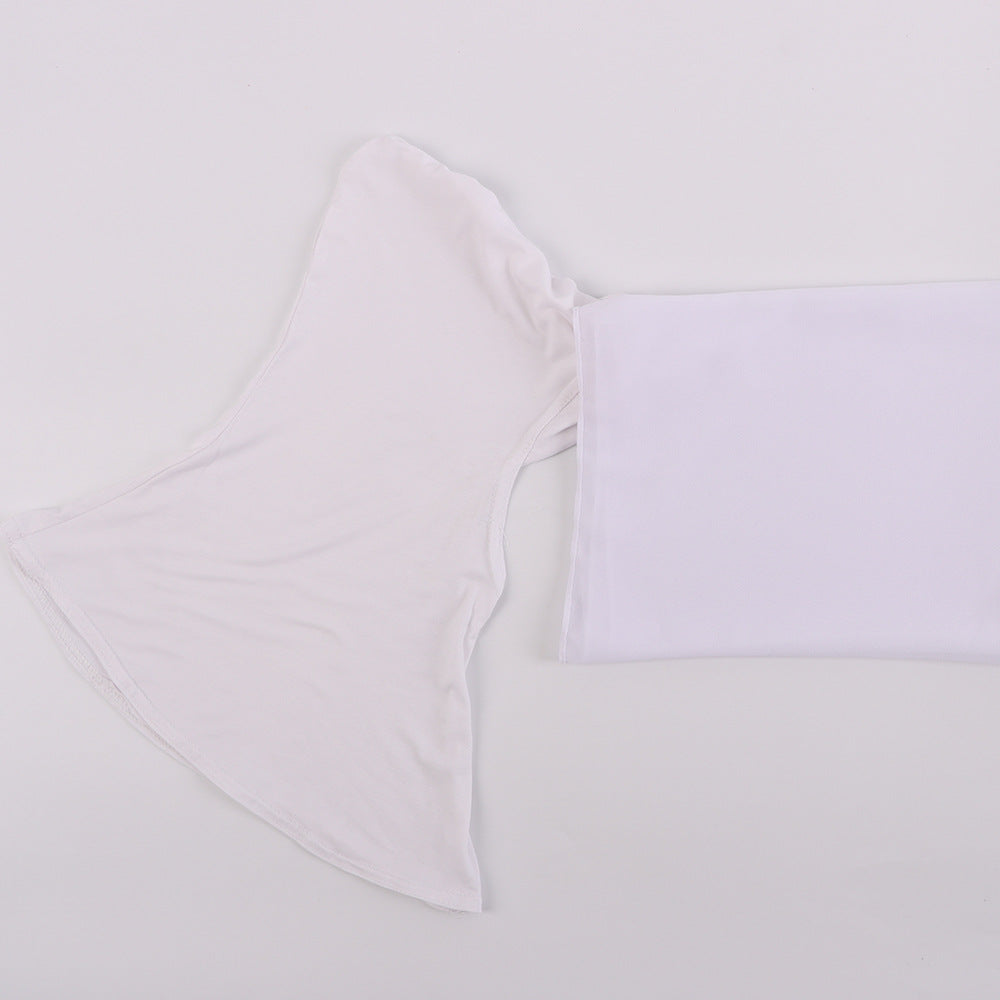 Modal Scarf Bottoming Hood Pearl Chiffon Women's Bag Scarf