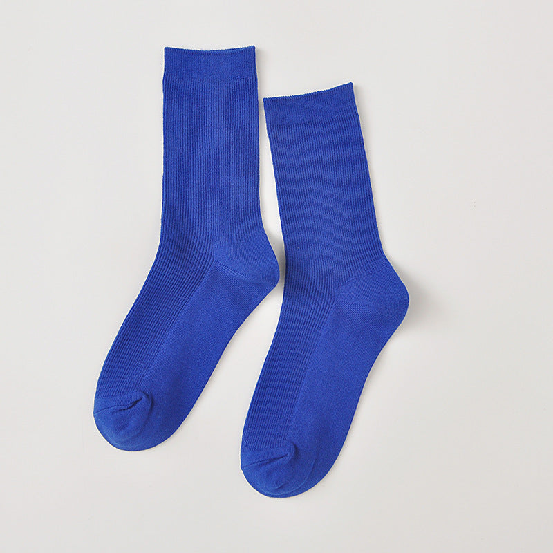 Medium Tube Long Tube Fluorescent Candy Color Socks