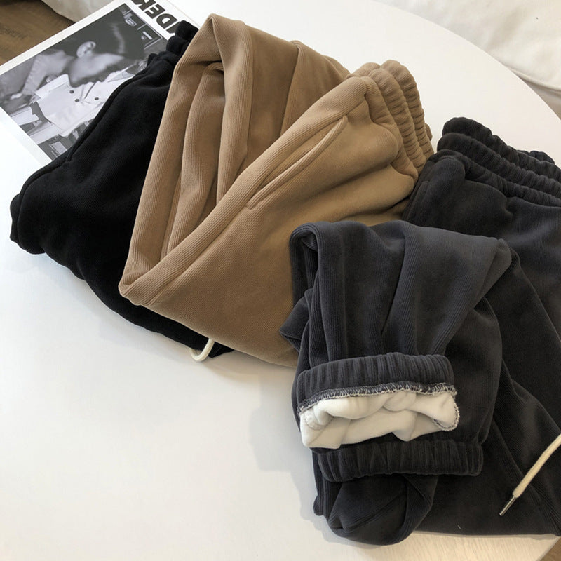 Women's Warm Plush Sports Casual Pants