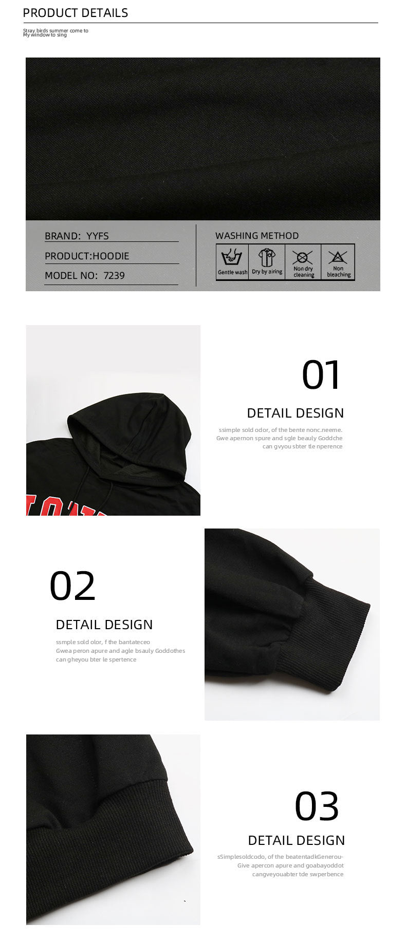 European And American Women's Clothing Hooded Letter-print Sweatshirt Leisure Pullover Hoodie