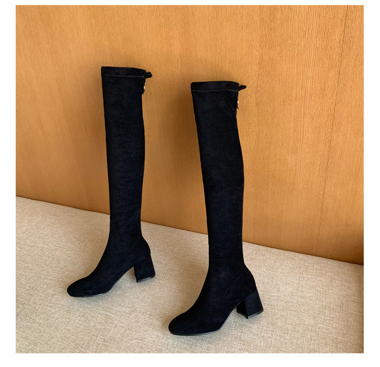 Elastic Short Large Size Thin Single Boots Plus