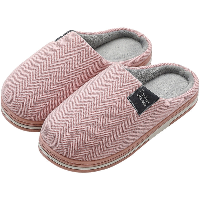 Low-heeled Warm Confinement Suede Slippers