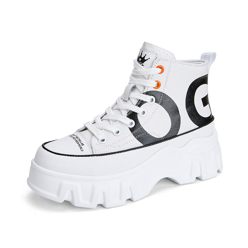 Fashion Thick Bottom Breathable Height Increasing Women's Shoes