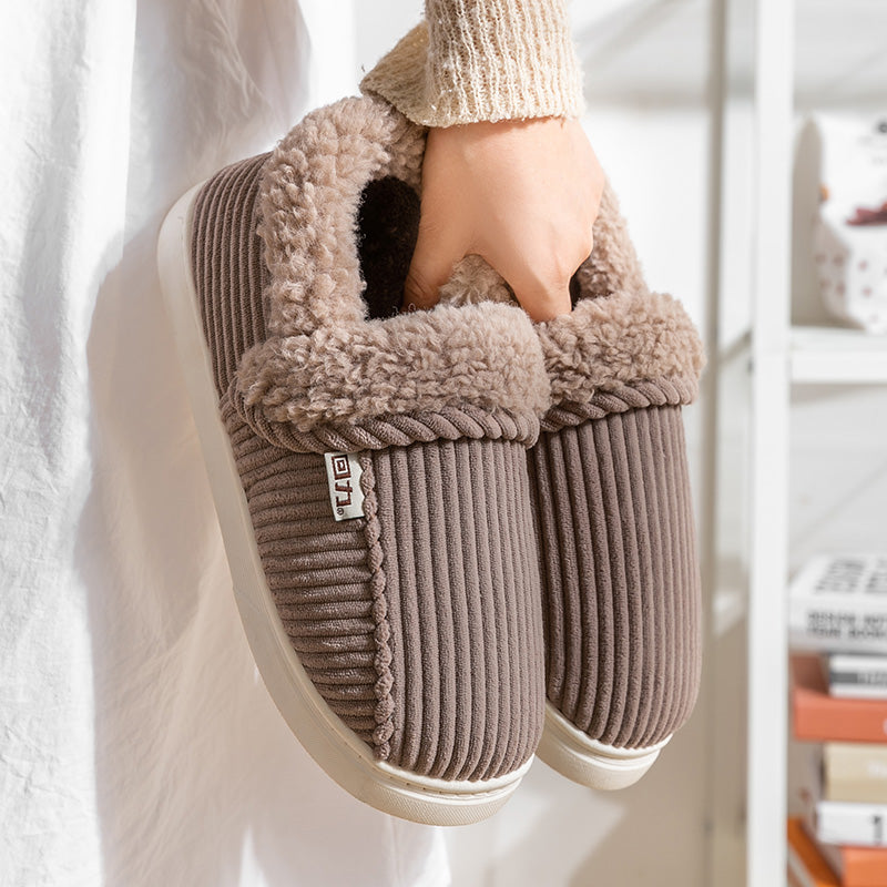 Women's Bag Heel Home Indoor Anti-Slip Cotton Slippers
