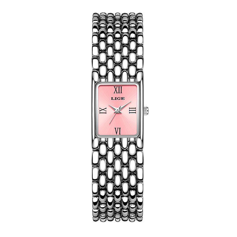 New Arrival Casual Simple And Compact Square Watch