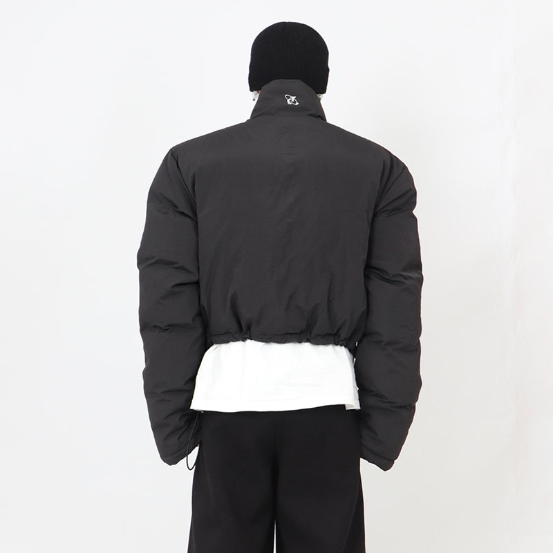 Men's Stand-up Collar Short Cotton Jacket