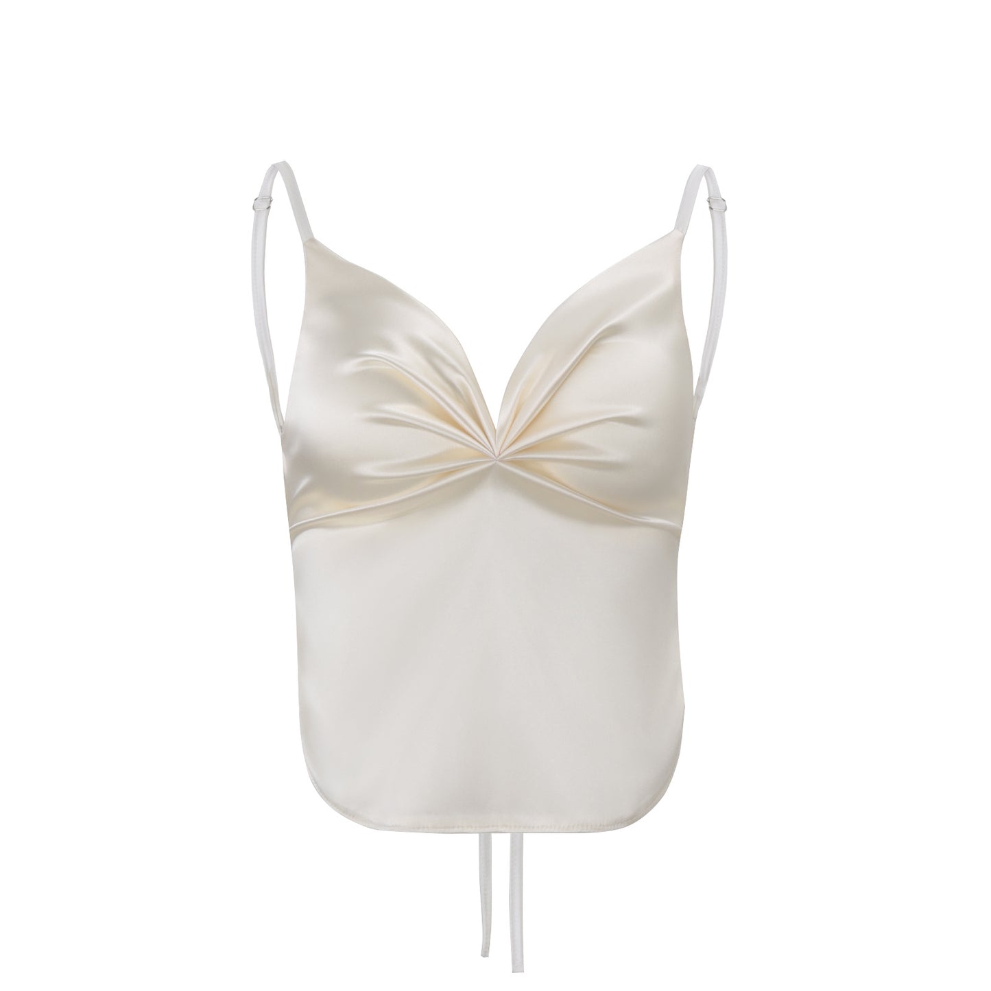 Satin Wide Open-back Loose Camisole For Women